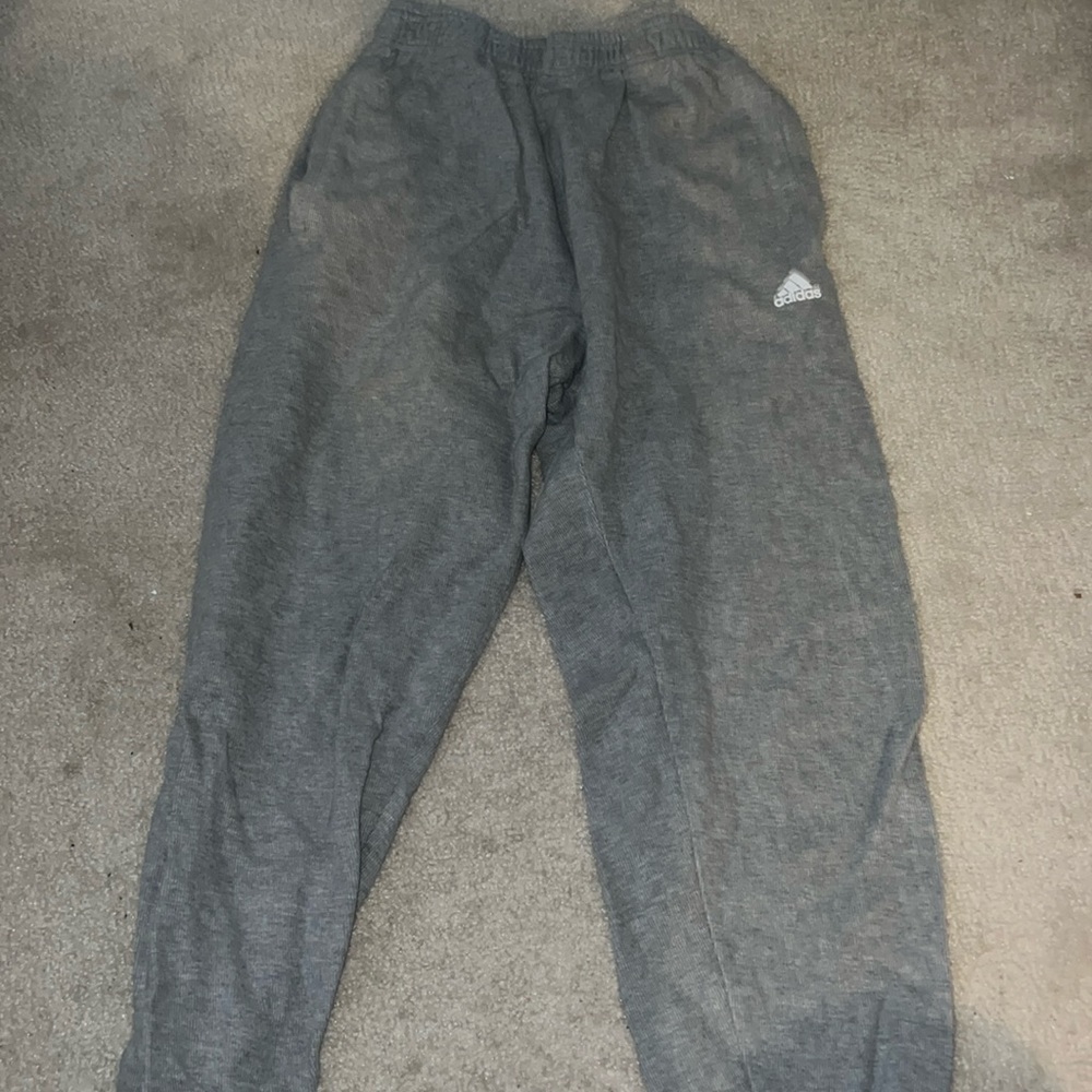 Grey adidas joggers - XS